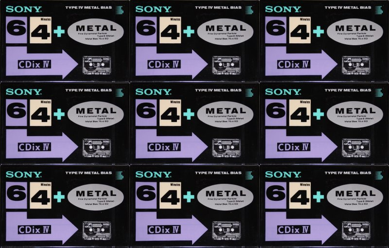 Compact Cassette: Sony  - CDix IV 64