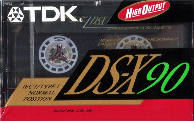 Compact Cassette TDK DS-X 90 "DS-X90" Type I Normal 1991 North America