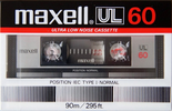 Compact Cassette Maxell UL 60 Type I Normal 1985 Europe