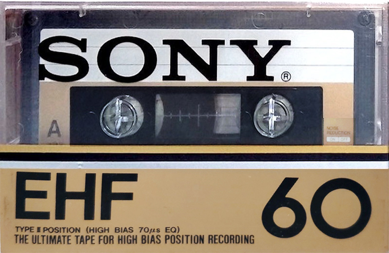 Compact Cassette Sony EHF 60 Type II Chrome 1978 USA