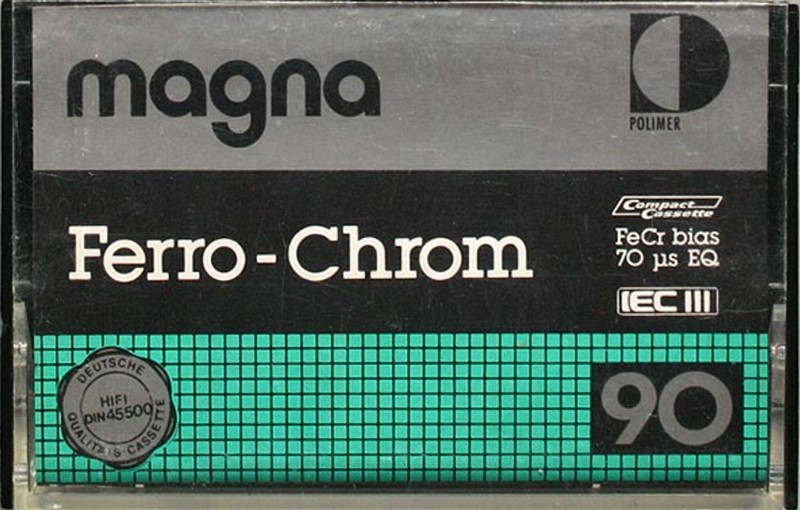 Compact Cassette Magna 90 Type III Ferro Chrome 1979 Yugoslavia