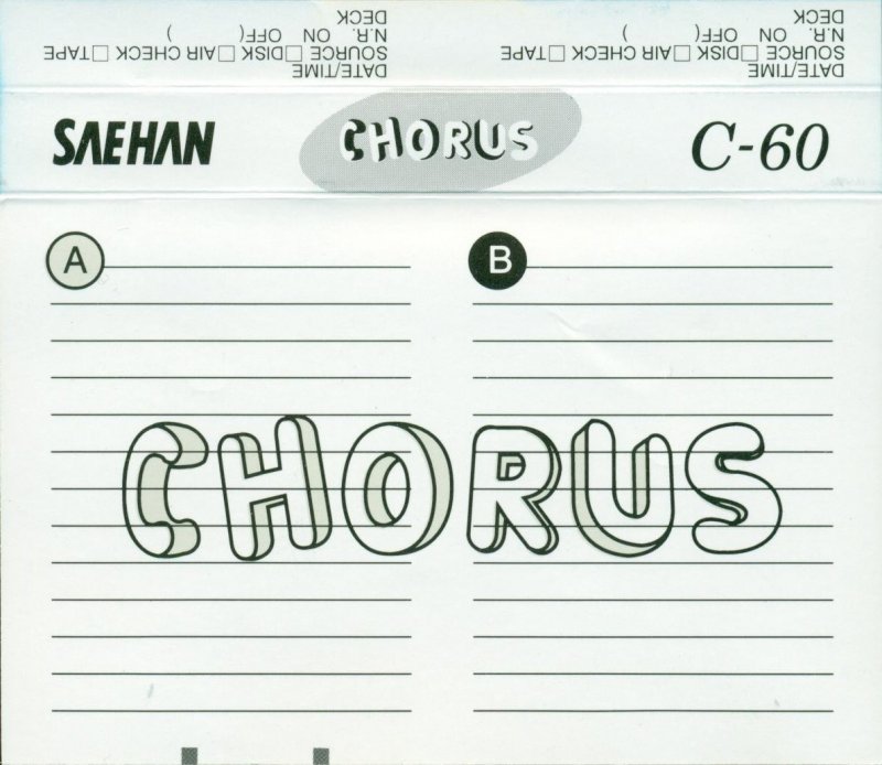 Compact Cassette: Saehan  - Chorus 60