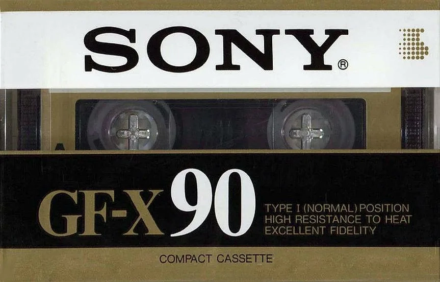 Compact Cassette Sony GF-X 90 "market Asia or Euro" Type I Normal 1985 Thailand