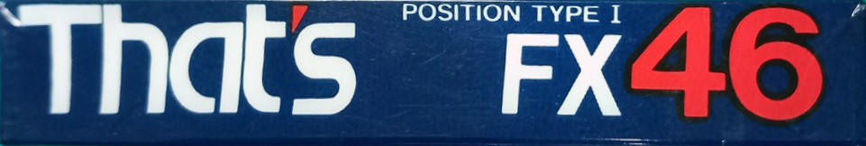 Compact Cassette Thats FX 46 Type I Normal 1985 Europe