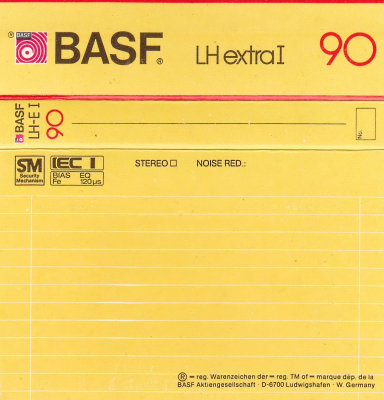 Compact Cassette: BASF  - LH Extra I 90