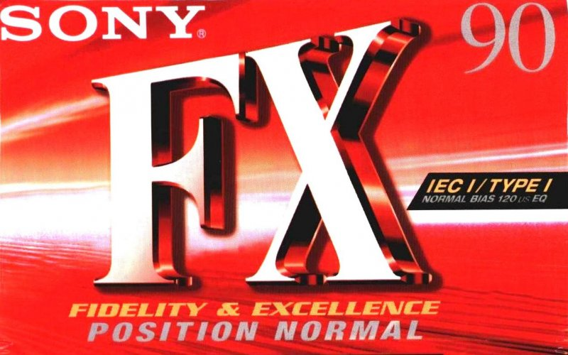 Compact Cassette Sony FX 90 "C-90FX1D" Type I Normal 1999 Worldwide