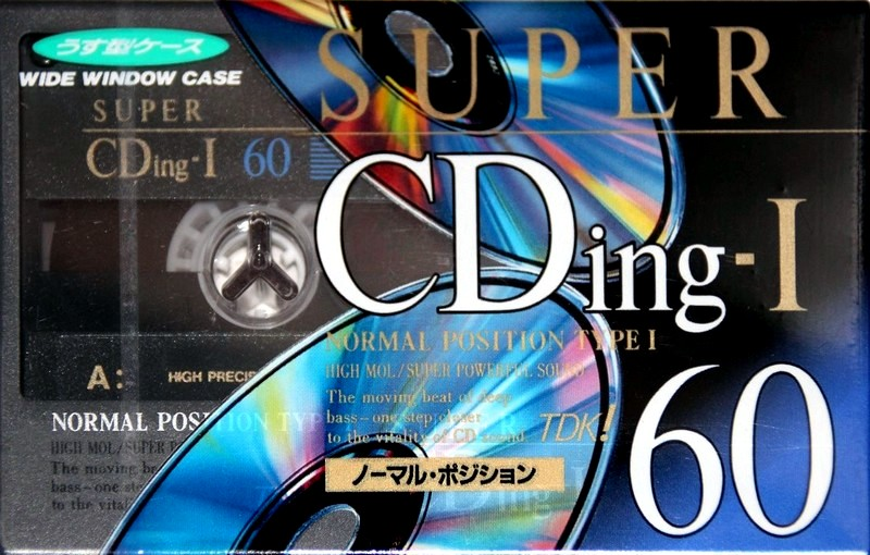 Compact Cassette TDK Super CDing 1 60 "SCD1-60" Type I Normal 1992 Japan