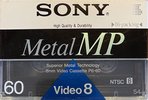 Video8, Hi8, Digital8 Sony MP 60 "P6-60MP" Type IV Metal 1992 North America