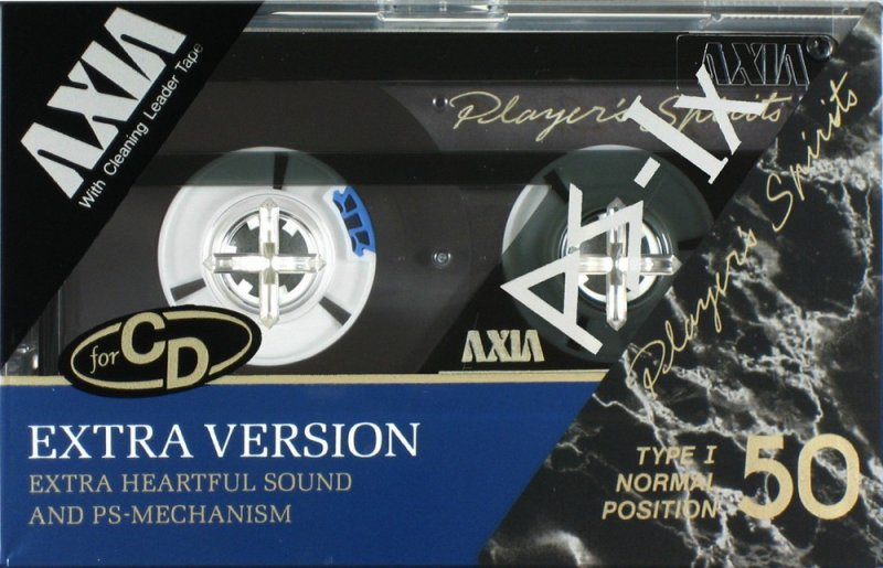 Compact Cassette AXIA PS-Ix 50 "PS-1x50" Type I Normal 1989 Japan