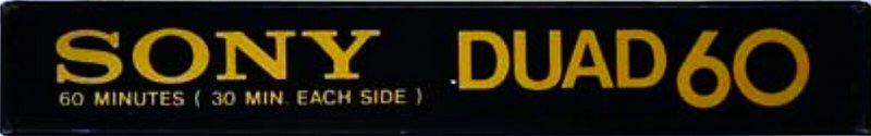 Compact Cassette Sony Duad 60 Type III Ferro Chrome 1978 Japan