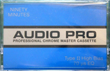 Compact Cassette Audio Pro 90 "#771-C090-PB" Type II Chrome USA