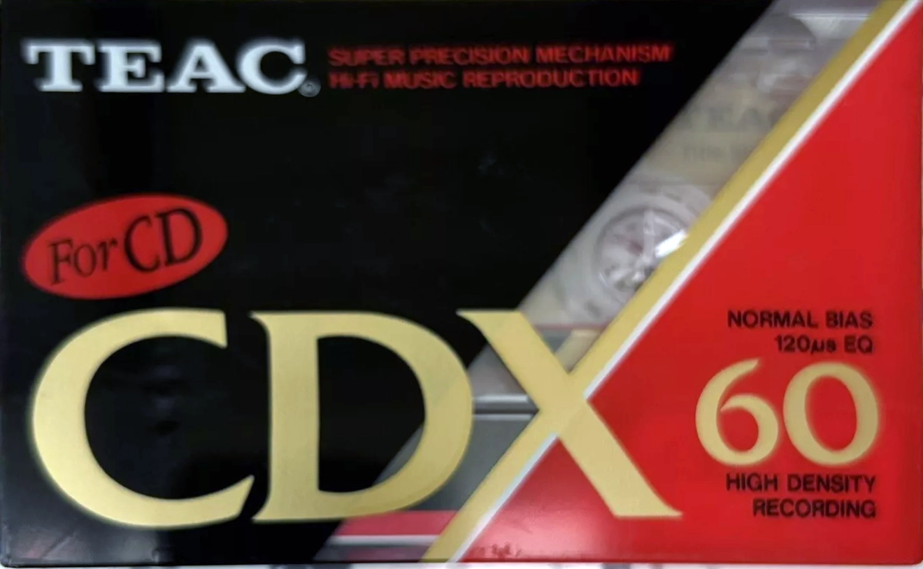 Compact Cassette Teac CDX 60 Type I Normal 1990 Europe