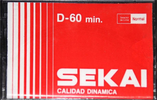 Compact Cassette Sekai 60 Type I Normal Argentina