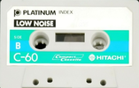 Compact Cassette Hitachi Platinum 60 Type I Normal 1970 Europe