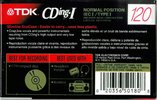 Compact Cassette TDK CDing 1 120 Type I Normal 1992 North America