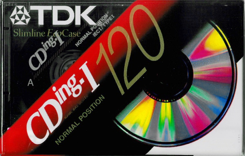 Compact Cassette TDK CDing 1 120 Type I Normal 1992 North America