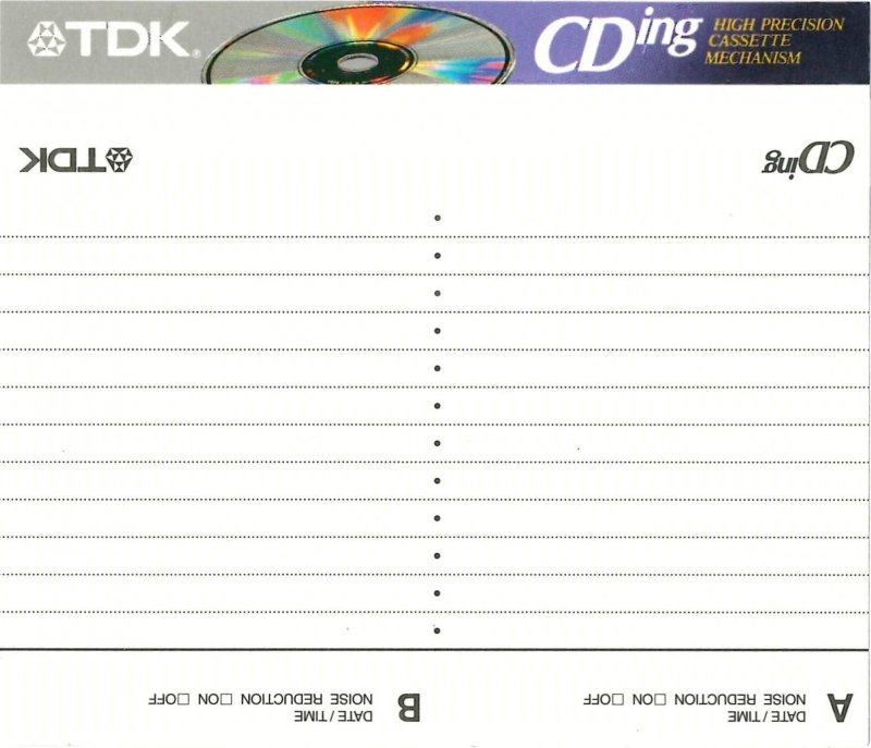 Compact Cassette: TDK  - CDing-I 120