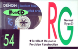 Compact Cassette Denon RG 54 Type I Normal 1990 Japan