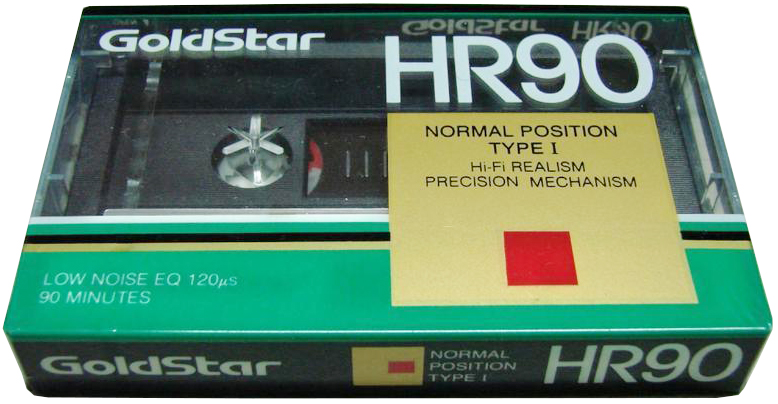 Compact Cassette Goldstar HR 90 Type I Normal 1990 USA