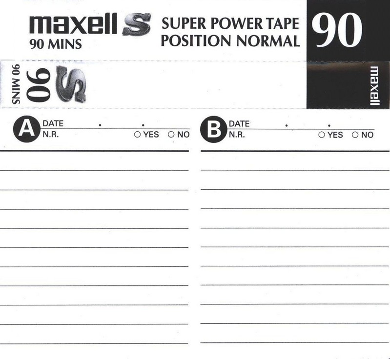 Compact Cassette Maxell S 90 Type I Normal 2002 Worldwide