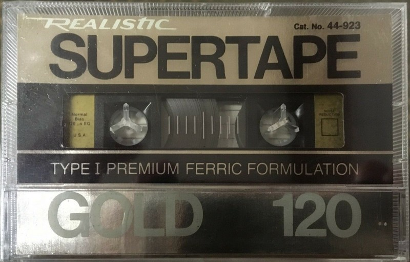 Compact Cassette: Radio Shack SUPERTAPE - Gold 120