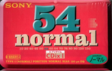 Compact Cassette Sony CDix I 54 "C-54CDX1D" Type I Normal 1996 Japan