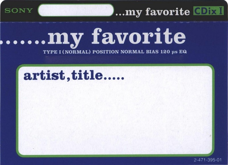Compact Cassette Sony CDix I 54 "C-54CDX1D" Type I Normal 1996 Japan