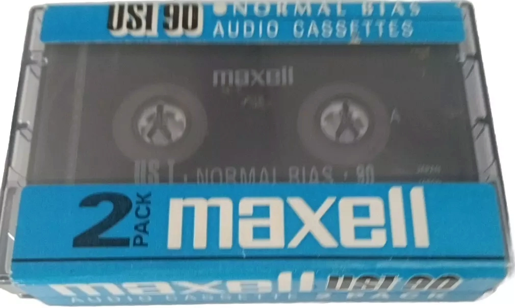 2 pack Maxell US 90 "US I" Type I Normal 1991 North America