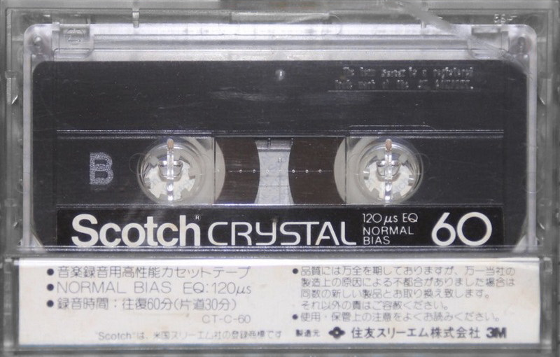 Compact Cassette Scotch Crystal 60 Type I Normal 1981 Japan