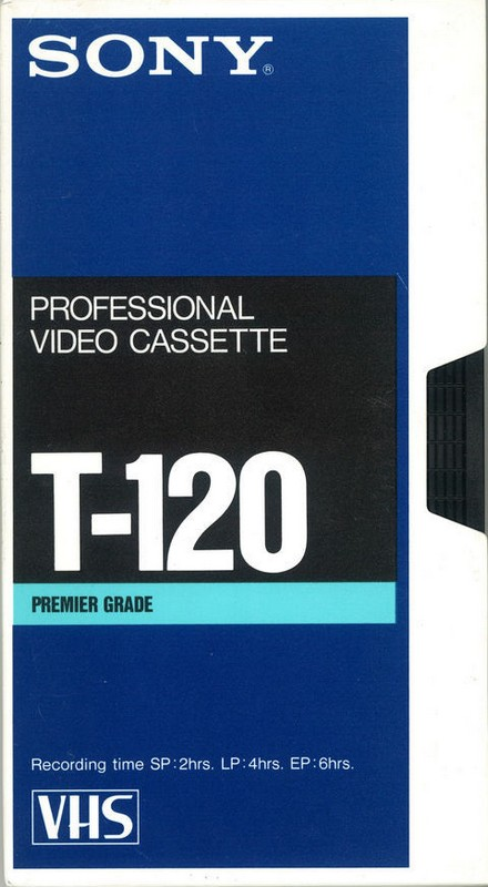 VHS, Video Home System Sony 120 Type I Normal North America