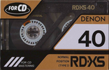 Compact Cassette Denon RD-XS 40 "RD-XS40P" Type I Normal 1990 Japan