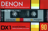 Compact Cassette Denon DX1 90 "DX1/90K" Type I Normal 1985 Japan