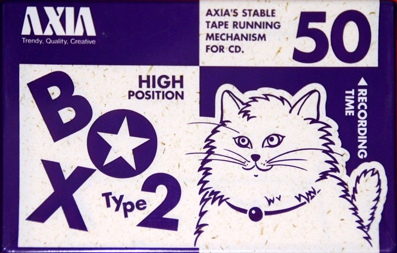 Compact Cassette AXIA Box 2 50 "BOX2A 50" Type II Chrome 1995 Japan