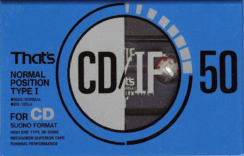 Compact Cassette Thats CD-IF 50 Type I Normal 1991 Japan