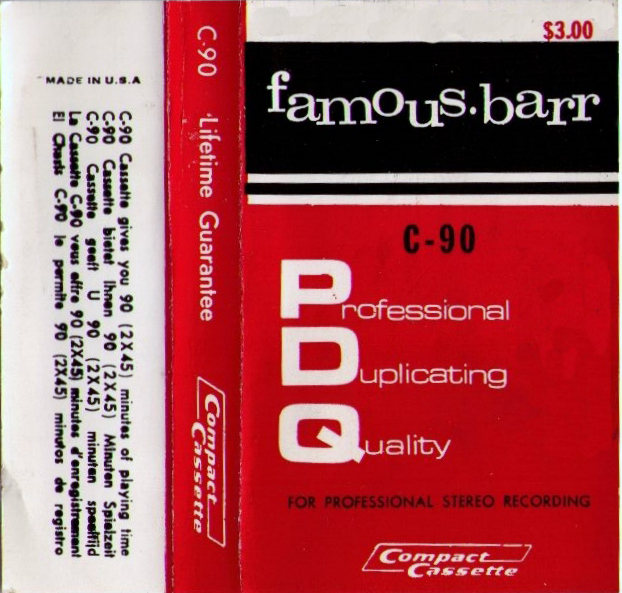Compact Cassette famous-barr PDQ 90 Type I Normal Europe