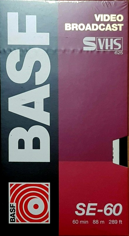 VHS, Video Home System BASF Video Broadcast 60 Type I Normal 1994 Europe