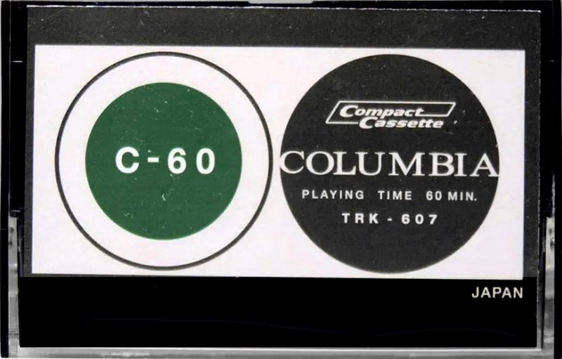 Compact Cassette Columbia TRK 60 "TRK-607" Type I Normal 1969 Japan