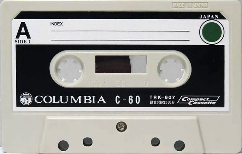 Compact Cassette Columbia TRK 60 "TRK-607" Type I Normal 1969 Japan