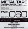 Compact Cassette General TME 60 Type IV Metal Japan