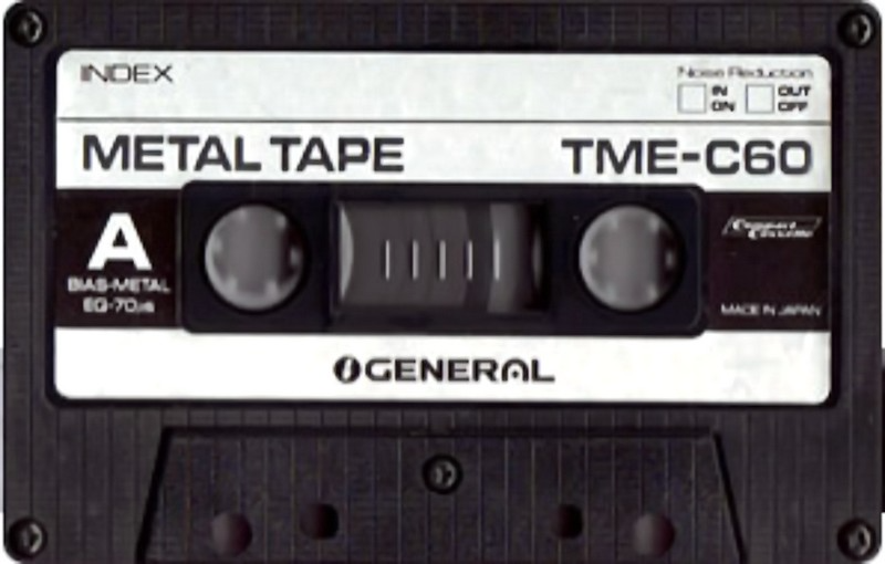 Compact Cassette General 60 "TME" Type IV Metal Japan