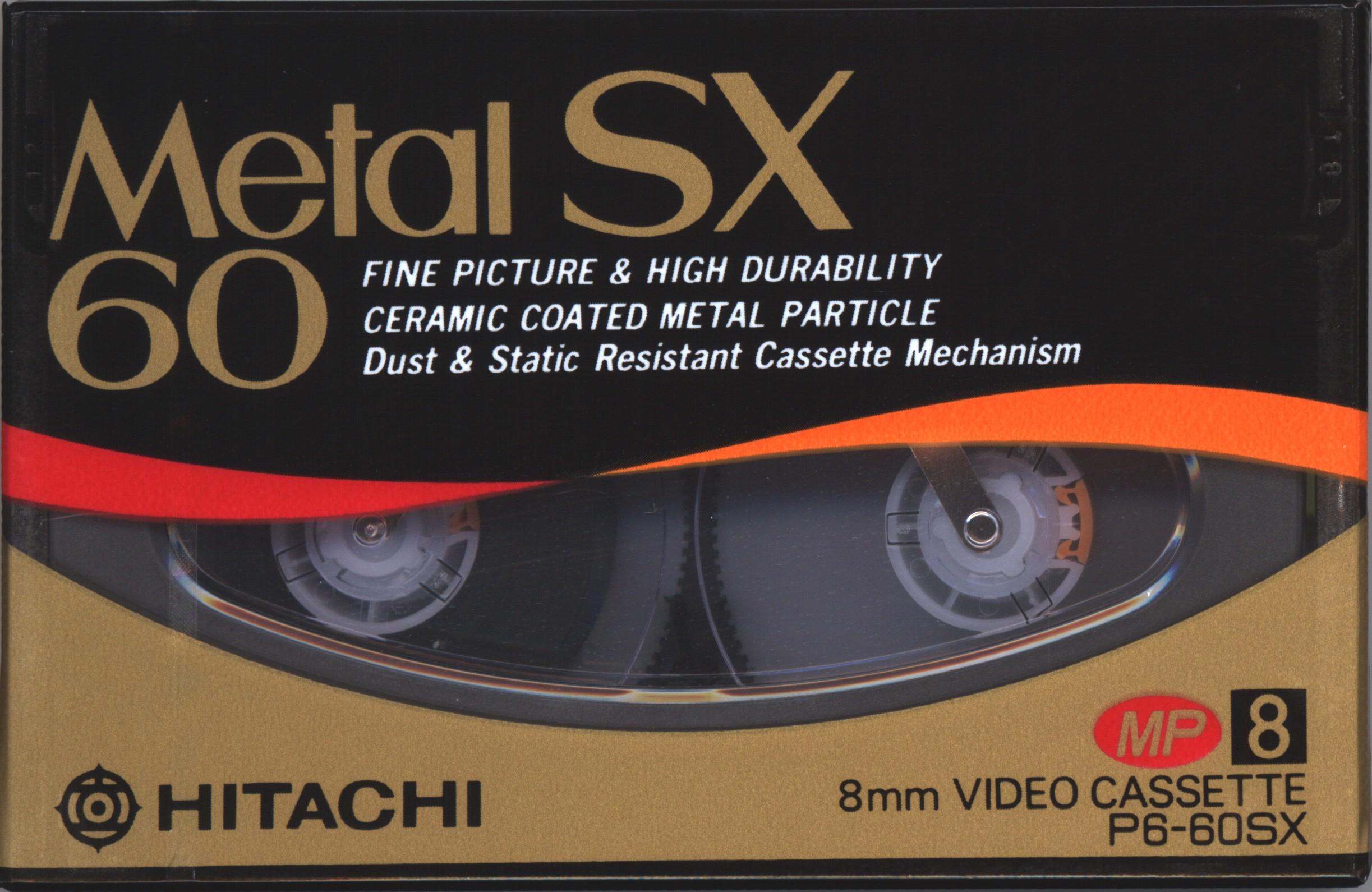 Video8, Hi8, Digital8 Hitachi 60 "Metal SX" Type IV Metal 1990 Japan