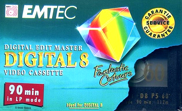 Video8, Hi8, Digital8 Emtec 45 "DIGITAL 8 Edit Master" Type I Normal 2002 Europe