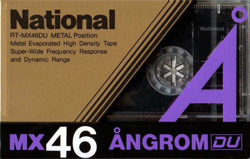 Compact Cassette National Angrom MX-DU 46 "RT-MX46DU" Type IV Metal 1985 Japan