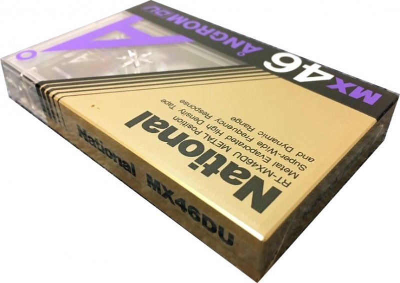 Compact Cassette National Angrom MX-DU 46 "RT-MX46DU" Type IV Metal 1985 Japan