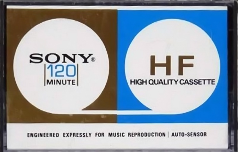 Compact Cassette Sony 120 "High Fidelity" Type I Normal 1972 Europe