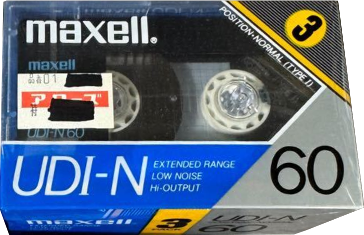 3 pack Maxell UDI-N 60 Type I Normal 1985 Japan