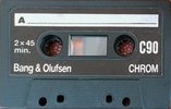 Compact Cassette Bang & Olufsen 90 Type II Chrome 1976 Europe