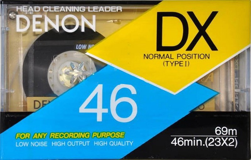 Compact Cassette Denon DX 46 "DX46 TED" Type I Normal 1991 Europe