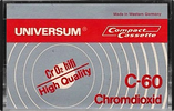 Compact Cassette Universum 60 Type II Chrome 1977 Europe