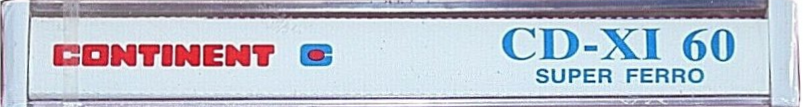 Compact Cassette Continent C 60 "CD-XI" Type I Normal 1988 Turkey
